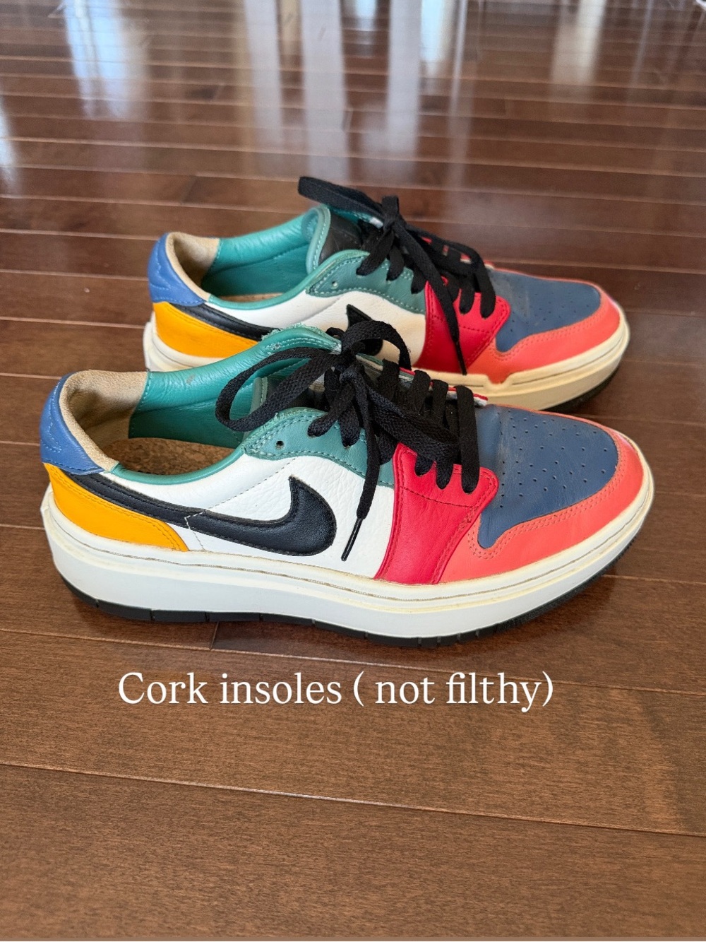 Nike air Jordan’s.Rare- Multicolor Low-Top - Blue / Red / Green.